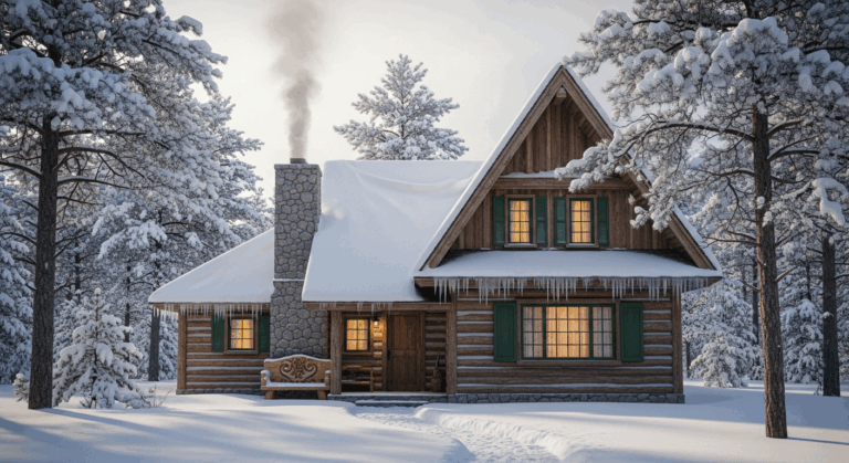 Maison avec cheminée