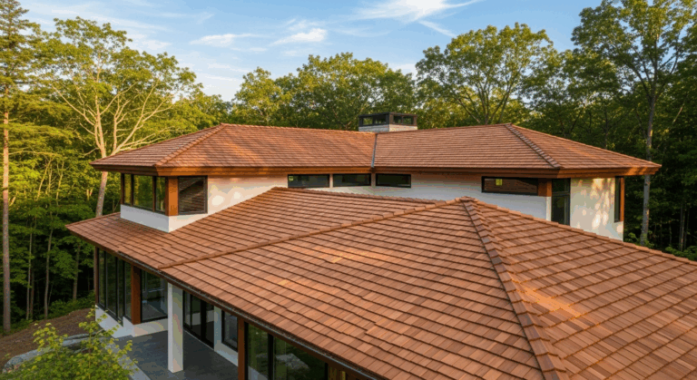 Toiture en tavaillon en bois de cèdre rouge