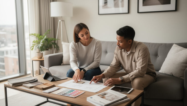 obtenez un devis personnalisé pour votre décoration intérieure et transformez votre espace avec style et élégance. service rapide et sur mesure.