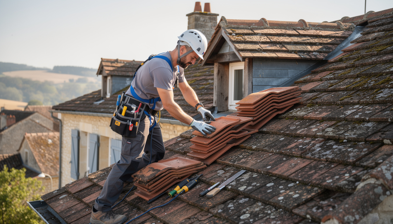confiez la réfection de votre toiture à fontenay-le-fleury à nos artisans qualifiés pour un chantier soigné, rapide et durable. garantie d'un travail impeccable.