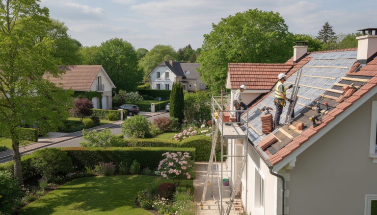 confiez la réfection de votre toiture à noisy-le-roi, bénéficiez d'une rénovation de qualité dans un cadre résidentiel verdoyant, alliant esthétique et durabilité.
