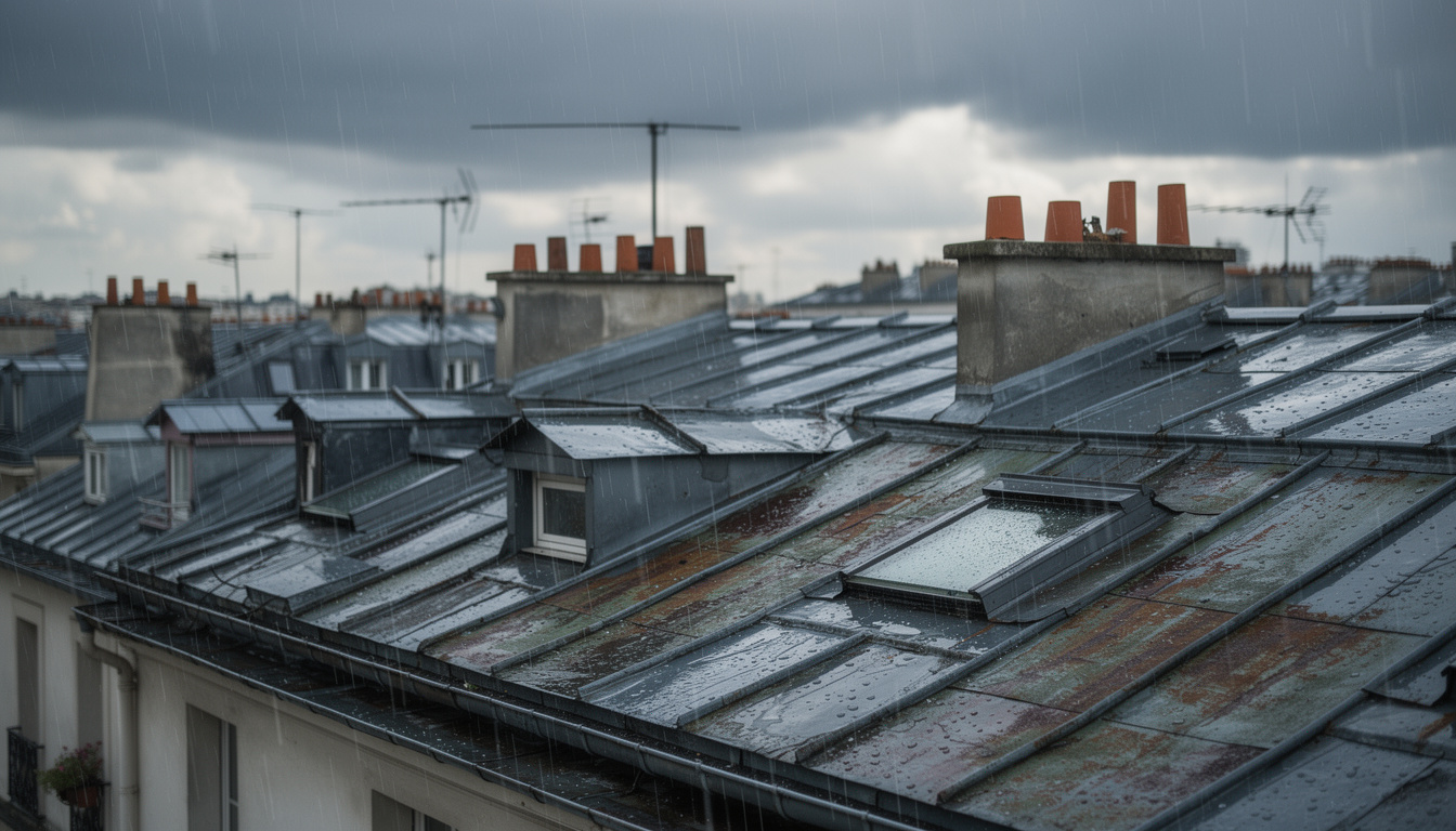 protégez votre toit ancien dans le 20e arrondissement avec notre hydrofuge de toiture, la solution efficace contre les infiltrations d'eau pour une toiture durable et imperméable.