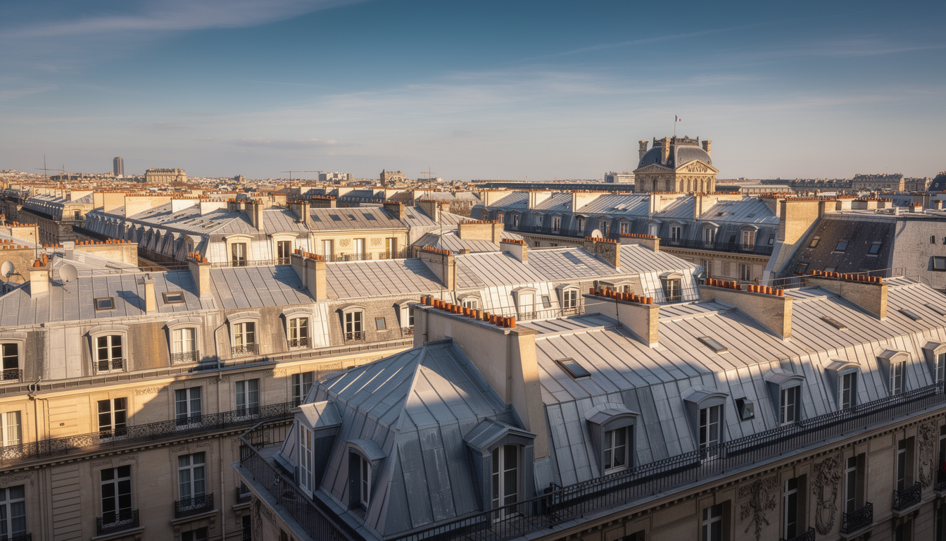 nettoyage de toiture à paris 1er : redonnez éclat et beauté aux toits de zinc près du louvre grâce à notre service expert et professionnel.