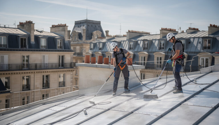 service professionnel de nettoyage de toiture à paris 1er pour redonner éclat et beauté aux toits de zinc situés face au louvre. expertise et savoir-faire pour un résultat durable.