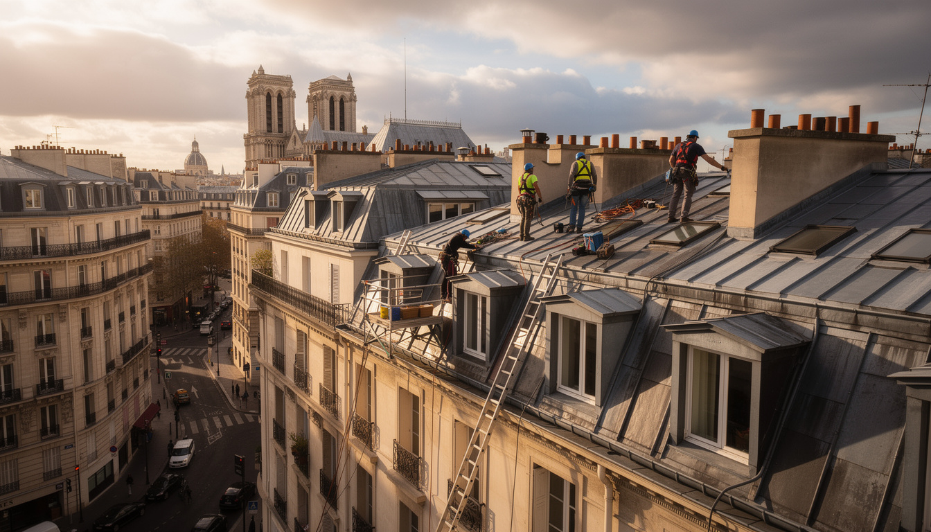 service professionnel de nettoyage de toiture dans le 5e arrondissement de paris, assurant l'entretien des immeubles historiques du panthéon à la sorbonne pour préserver leur beauté et leur intégrité.