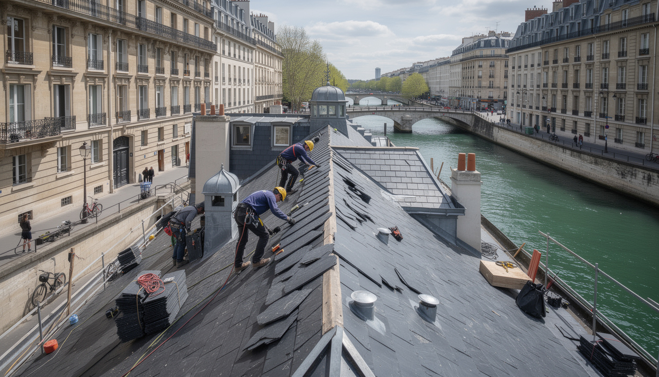expert en réfection de toiture dans le 19e arrondissement de paris, offrant des services de rénovation entre le parc des buttes-chaumont et le canal de l'ourcq pour protéger et valoriser votre habitation.