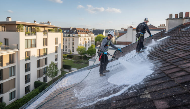 service professionnel de nettoyage de toiture à clichy (92) pour valoriser et accompagner la montée en gamme de votre quartier. redonnez éclat et durabilité à votre toit avec notre expertise locale.
