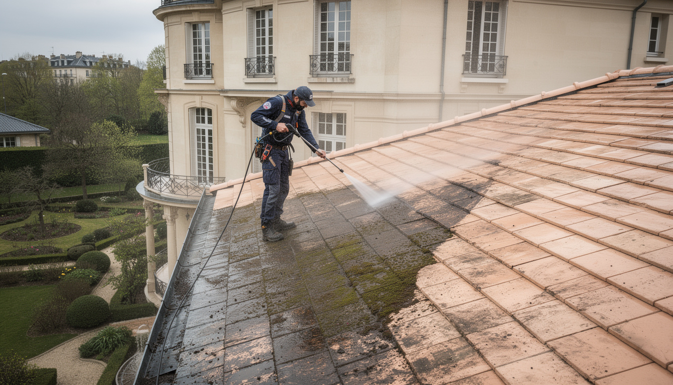 offrez un nettoyage de toiture à neuilly (92) alliant expertise et qualité pour préserver l'éclat et la durabilité de vos biens d'exception.