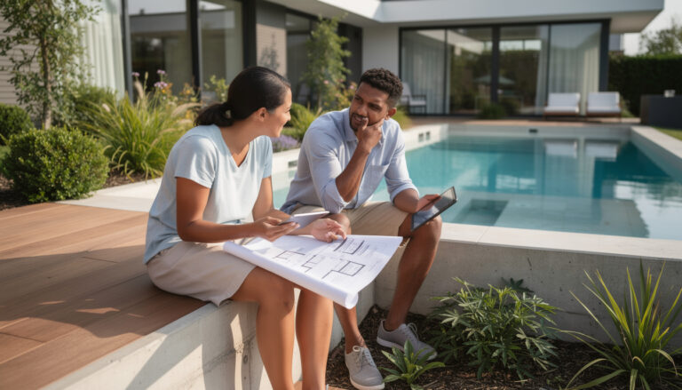 estimez facilement votre projet de budget, piscine et terrasse pour concrétiser vos envies d'aménagement extérieur.