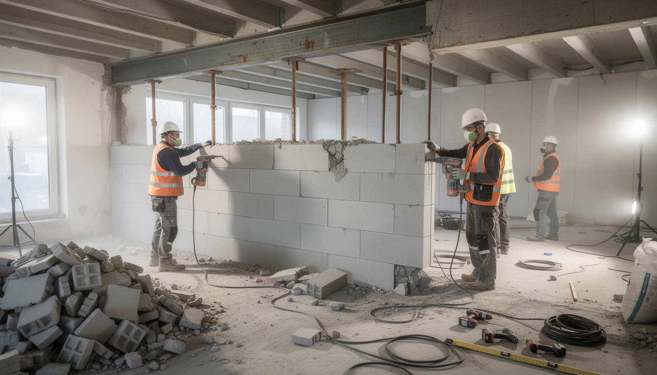 découvrez le prix d'une démolition de mur porteur en béton cellulaire : coûts, prix au mètre carré et conseils pour un projet sécurisé et réussi.