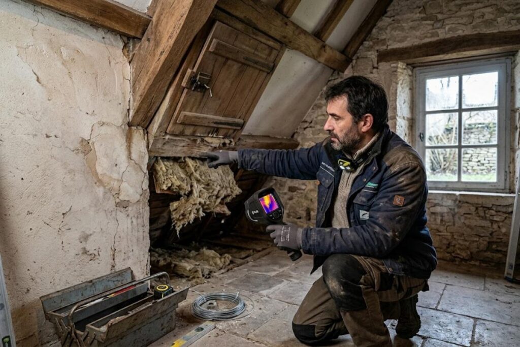 Effectuer un diagnostic de la maison pour trouver les problèmes thermiques