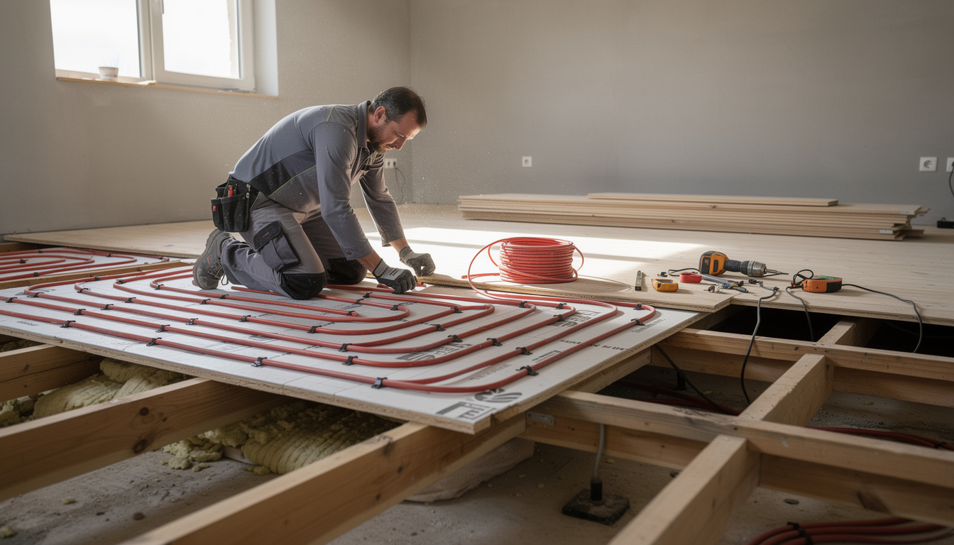 découvrez le coût moyen de l'installation d'un chauffage au sol, les facteurs qui influencent le prix et des conseils pour bien choisir votre système de chauffage.