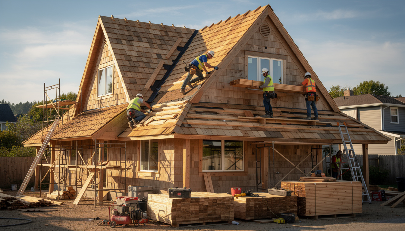 estimez le budget nécessaire pour la rénovation d'une couverture en tavaillons de bois et découvrez les coûts associés aux matériaux, à la main-d'œuvre et à l'entretien.