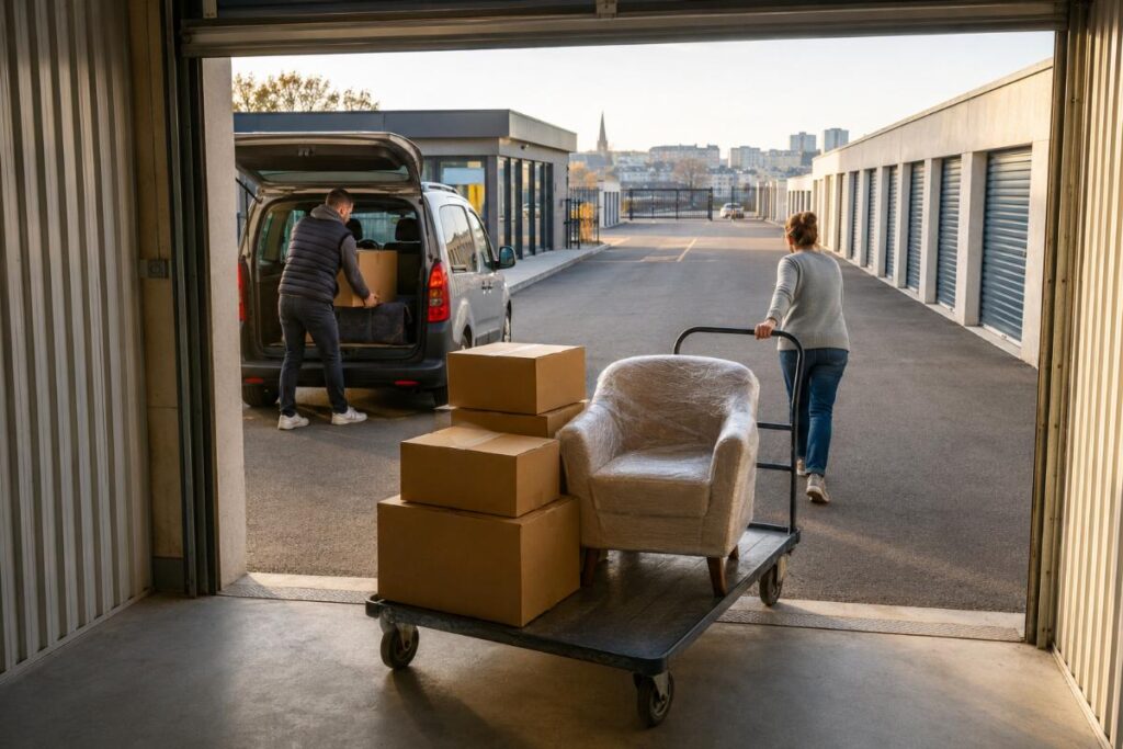 L'accès et la location du garde meubles à louer